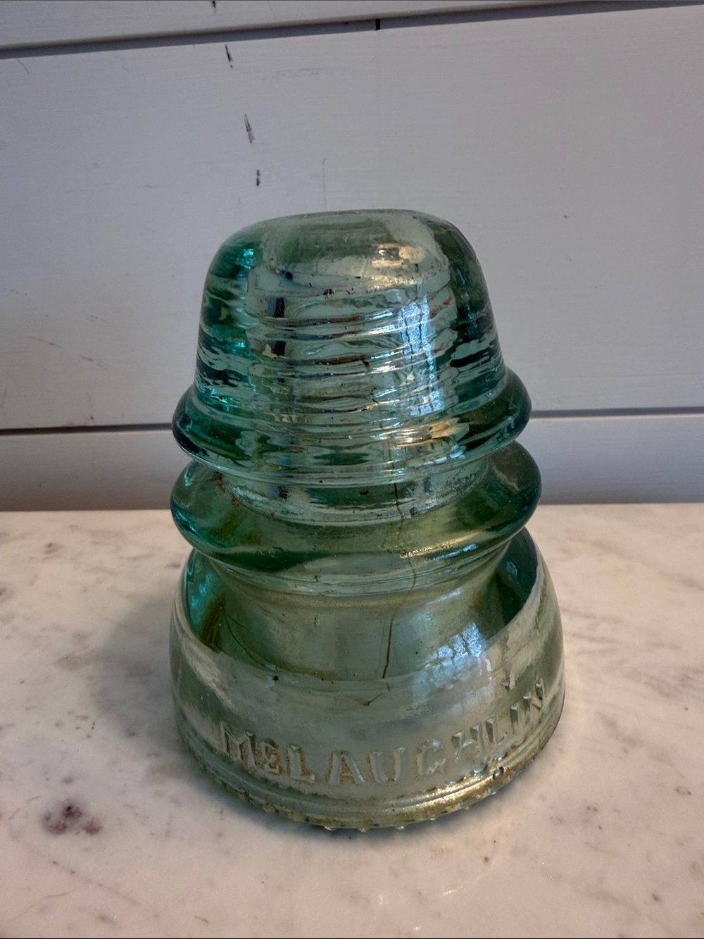 Vintage Light Green Insulator McLaughlin